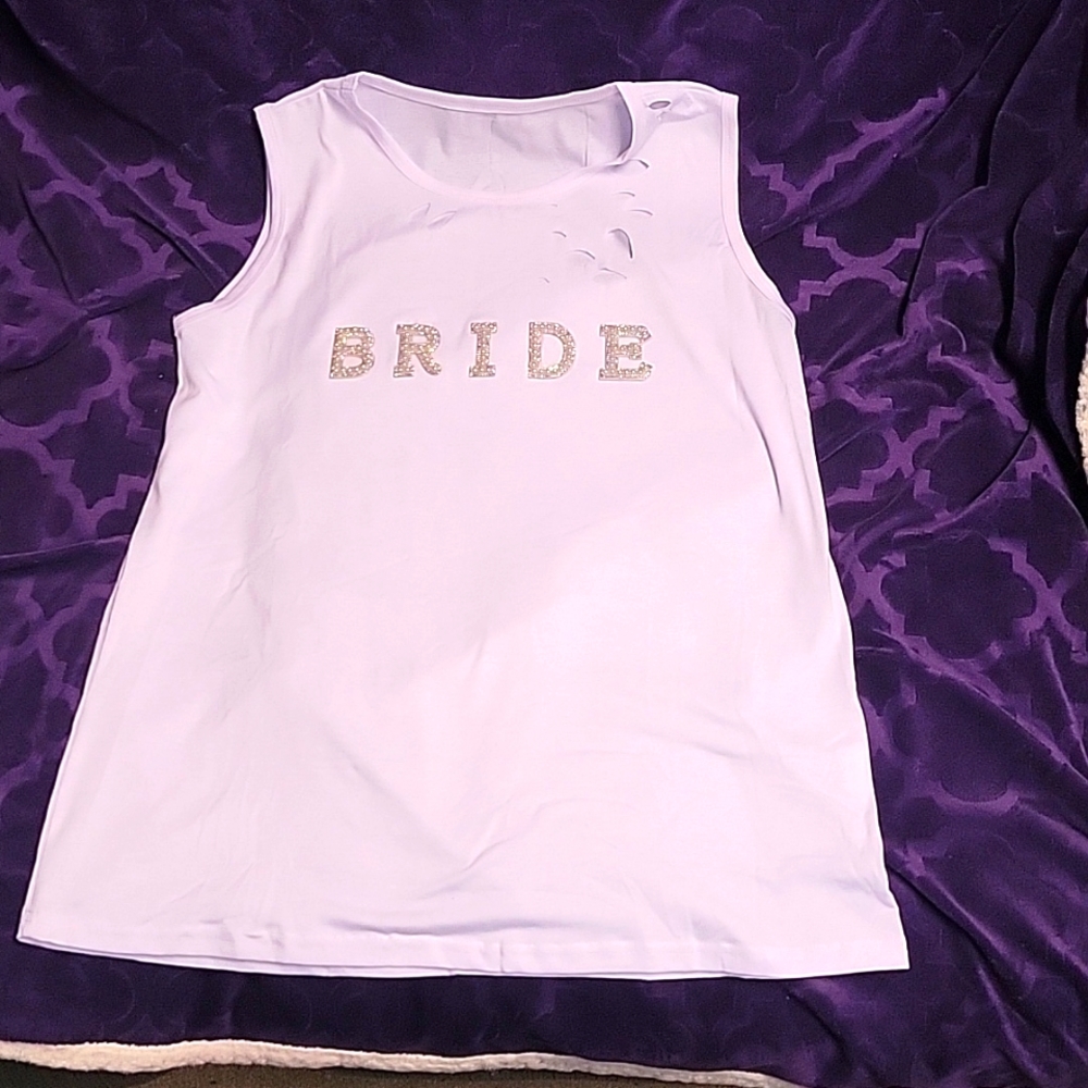 Handmade bride tank!!